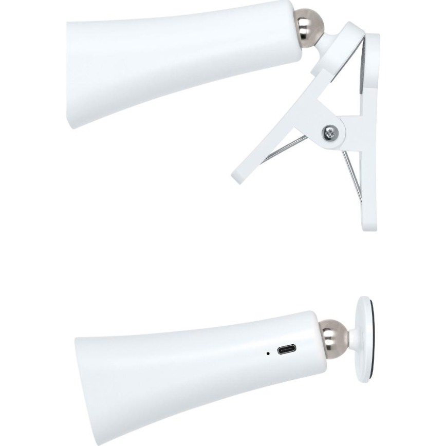 LED Prigušiva punjiva lampa 3u1 LED/3W/5V 1200 mAh bela