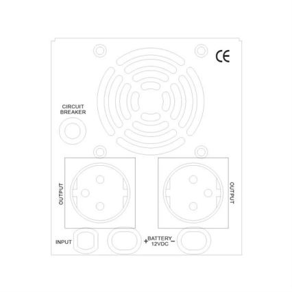Rezervni izvor napajanja 500W/800VA čisti sinus
