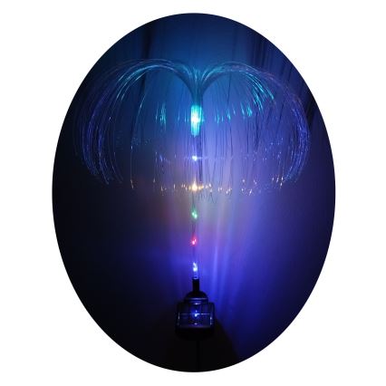RGB LED solarna svetiljka LED/1,2V 300 mAh IP44 crna