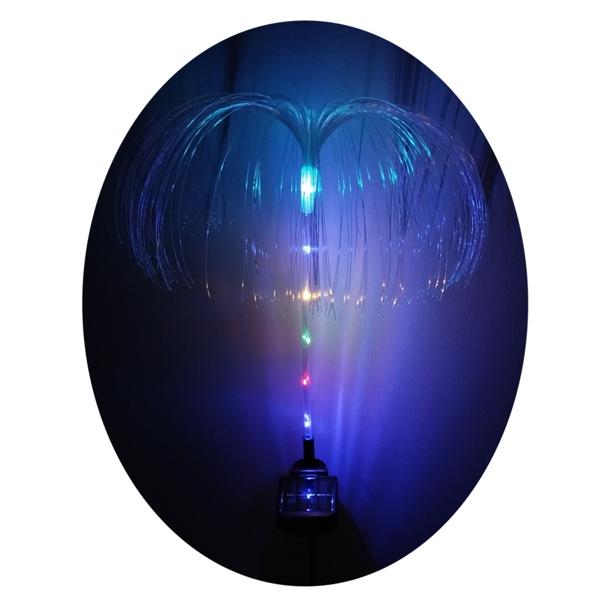 RGB LED solarna svetiljka LED/1,2V 300 mAh IP44 crna