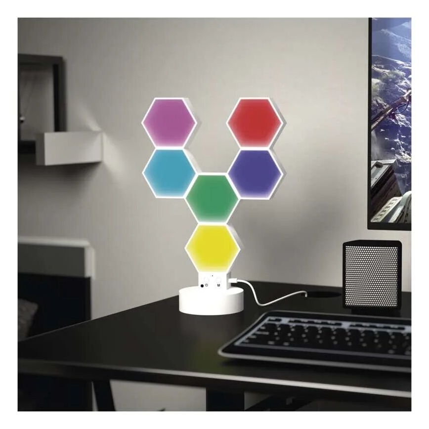 RGBIC prigušiva stona lampa GoSmart LED/5,5W/230V Wi-Fi Tuya