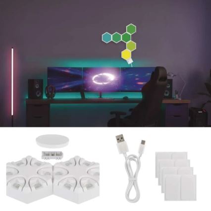 RGBIC prigušiva stona lampa GoSmart LED/5,5W/230V Wi-Fi Tuya