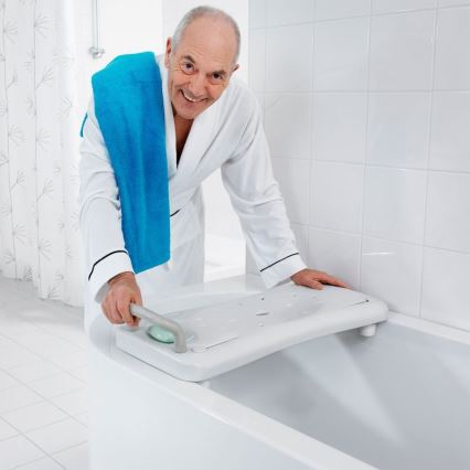 Ridder - Sedište za kadu sa rukohvatom 31x70 cm belo