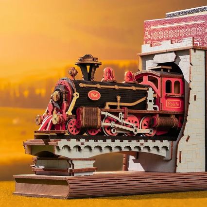 RoboTime - 3D slagalica Držač za knjige Istorijski parni voz