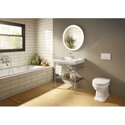 Roca A5A3A4BC00 - Baterija za umivaonik + ispust sa prelivom CARMEN 17,8 cm sjajni hrom