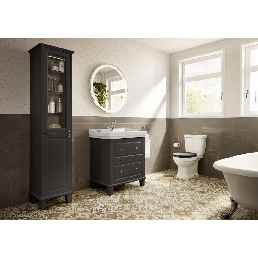 Roca A5A3A4BC00 - Baterija za umivaonik + ispust sa prelivom CARMEN 17,8 cm sjajni hrom