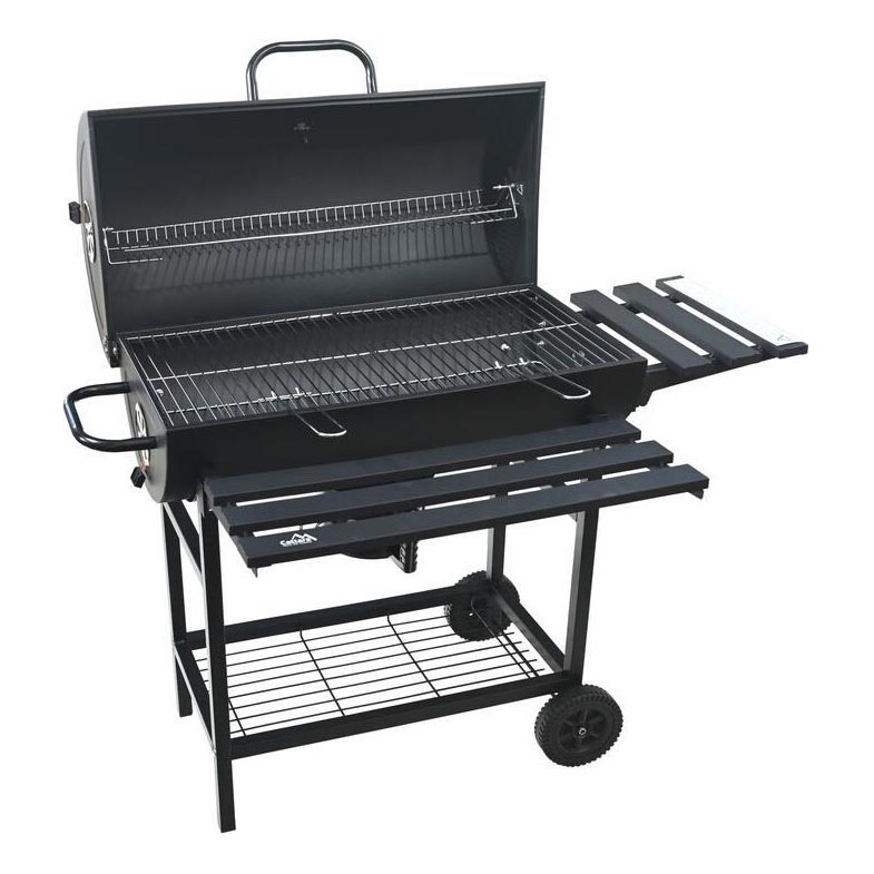 Roštilj na drveni ugalj, crne boje