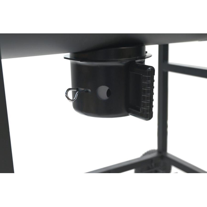 Roštilj na drveni ugalj, crne boje