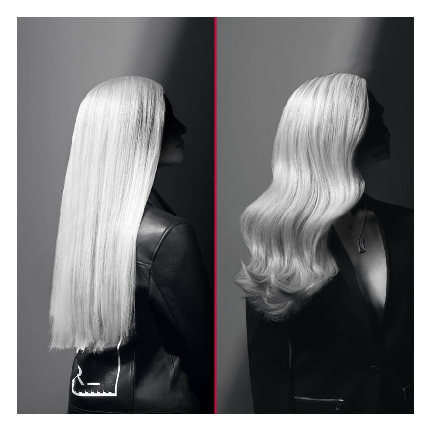 Rowenta - Pegla za kosu KARL LAGERFELD OPTILISS crna