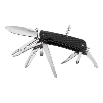 Ruike RULD51 - Višenamenski džepni nož TREKKER 11,4 cm/17 funkcija crna
