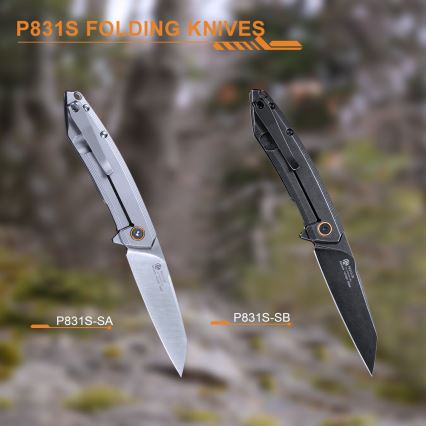 Ruike RUP831SSB - Preklopni kompaktan nož 19,5 cm, crni