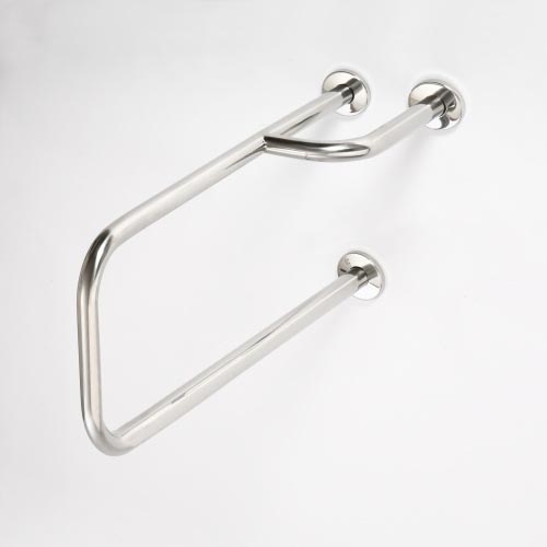 Rukohvat za oslonac 23,5x38 cm, inox/srebrni