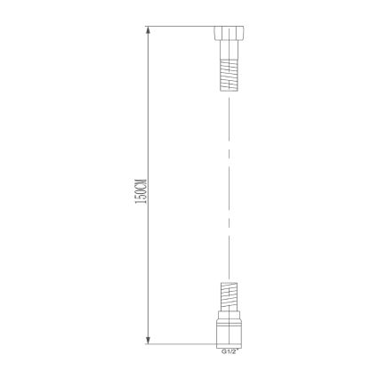 Sapho - Crevo za tuš SOFTFLEX 150 cm srebrno