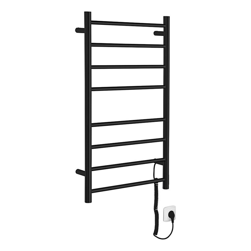 Sapho - Električni sušač peškira REDONDO 75W/230V 50x90 cm mat crna