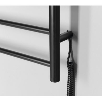 Sapho - Električni sušač za peškire REDONDO 130W/230V 63x116 cm mat crne boje