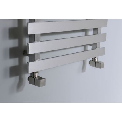 Sapho - Komplet za priključak ugaonih ventila CUBE, 2 kom, brušeni nerđajući čelik