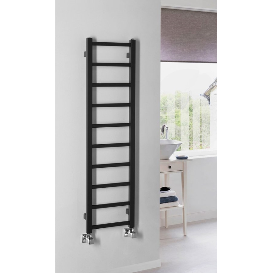 Sapho - Kupatilski radijator METRO LIGHT 211W 30x114 cm mat crne boje