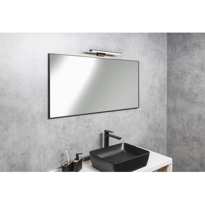 Sapho - Ogledalo u okviru AROWANA 50x80, mat crne boje