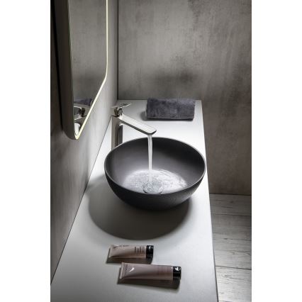 Sapho - Umivaonik za postavljanje na ploču FORMIGO, prečnik 39 cm, beton/antracit