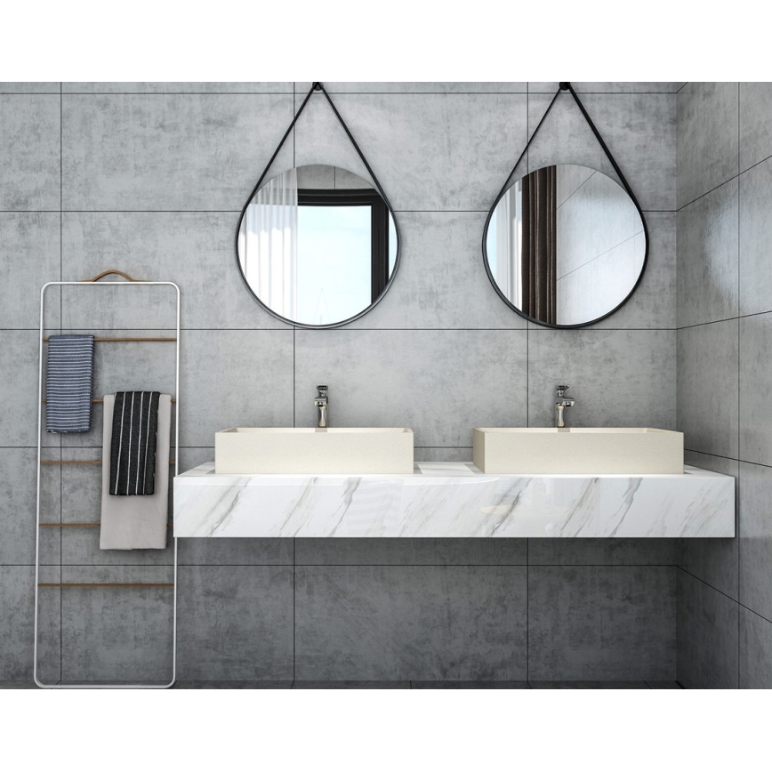 Sapho - Umivaonik za radnu ploču 58x36 cm beton/bež