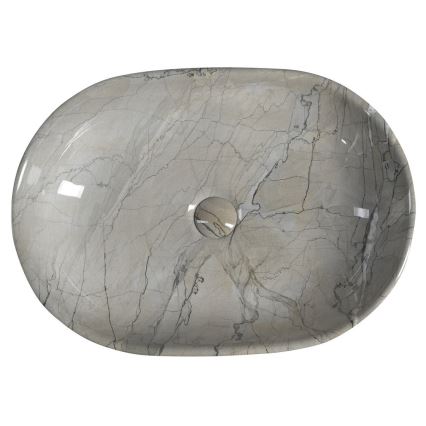 Sapho - umivaonik za radnu ploču DALMA 59x42 cm keramika/siva