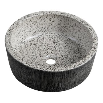 Sapho - Umivaonik za ugradnju na radnu ploču PRIORI pr. 41 cm bela/siva