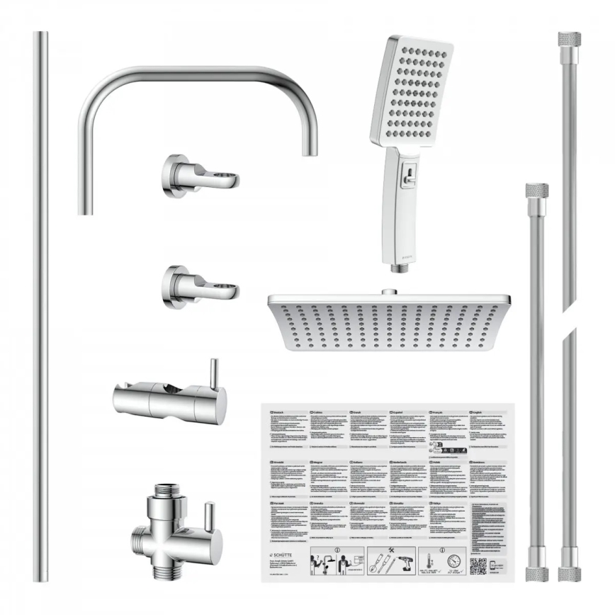Schütte 60660 - Tuš set MALLORCA, sjajni hrom