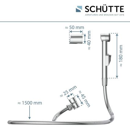 Schütte 78016 - Tuš za umivaonik, sjajni hrom