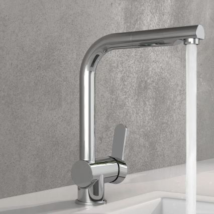 Schütte 79700 - Kuhinjska slavina sa izvlačivom tuš-ručkom LONDON, sjajni hrom