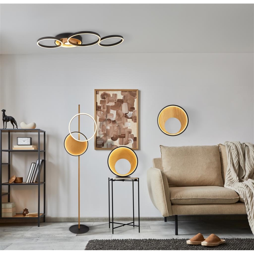 Searchlight - prigušiva LED stona lampa CURIO LED/11W/230V smeđa