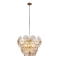 Searchlight - Luster na lancu WAGON WHEEL 9xG9/33W/230V prečnik 64 cm bronzan
