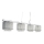 Searchlight - Luster na sajli ELISE 4xG9/33W/230V