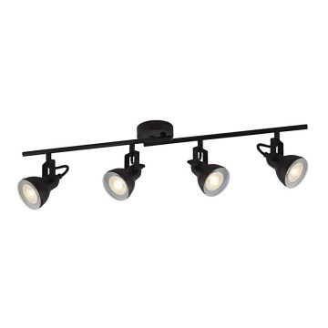 Searchlight - Plafonsko spot svetlo FOCUS 4xGU10/50W/230V crno
