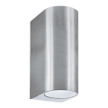 Searchlight - Spoljno zidno svetlo LEDO 2xGU10/6W/230V IP44 srebrna