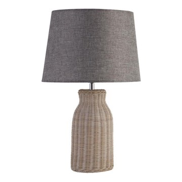 Searchlight - Stona lampa LIDO 1xE14/7W/230V ratan/siva
