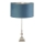 Searchlight - Stona lampa WHITBY 1xE27/10W/230V plava/sjajni hrom