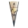 Searchlight - Zidna svetiljka WALL 1xR7s/80W/230V mesing