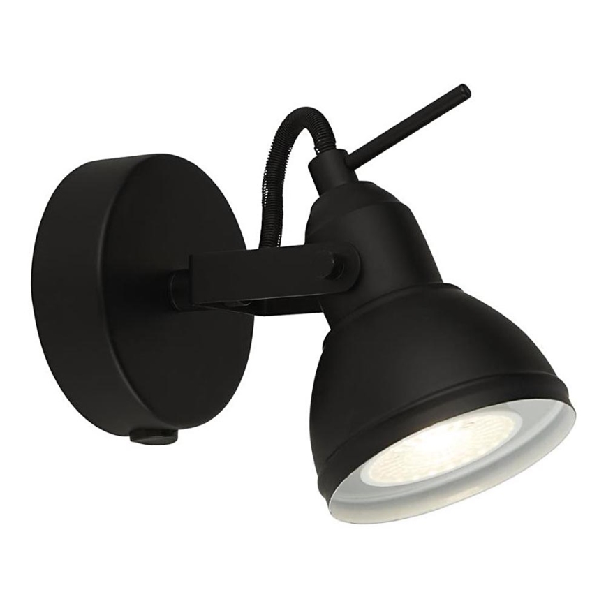 Searchlight - Zidni spot FOCUS 1xGU10/50W/230V crni