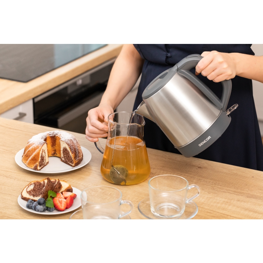 Sencor - Brzo električno kuvalo za vodu 1,2 l 2150 W/230 V, inox