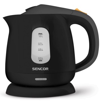 Sencor - brzo električno kuvalo za vodu, 1 l, 1100 W/230 V, crno/sivo