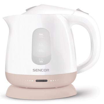 Sencor - Brzo kuvalo za vodu 1 l 1100W/230V belo/ružičasto