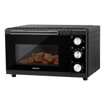 Sencor - Električna rerna 20 l 1650W/230V crna