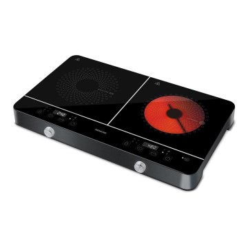Sencor - Indukciona ploča sa dve zone i LCD displejem 3400W/230V