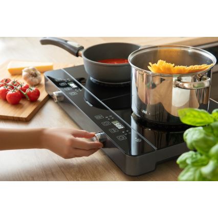 Sencor - Indukciona ploča sa dve zone i LCD displejem 3400W/230V