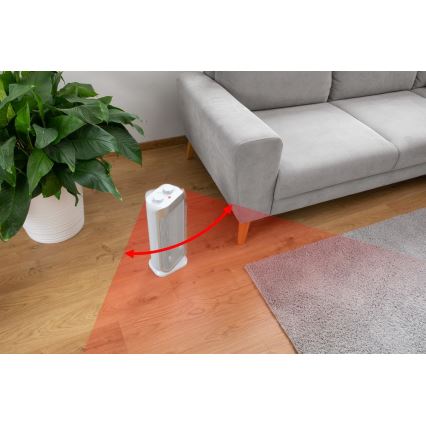 Sencor - Keramički ventilator sa grejnim elementom i termostatom 1000/2000W/230V