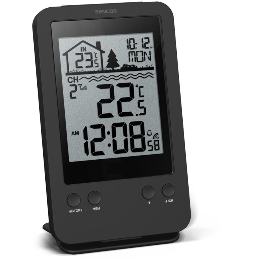 Sencor - Merna stanica sa bežičnim plivajućim senzorom za bazen 2xAA + 2xAA IPX7