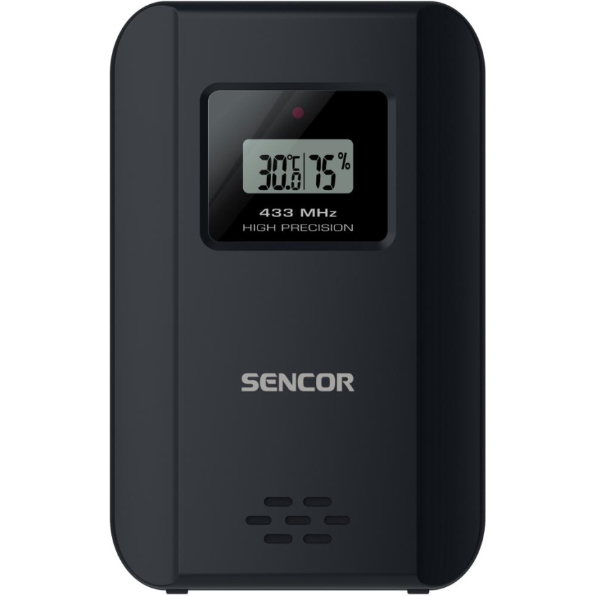 Sencor - Meteostanica sa LCD displejem u boji i budilnikom 3xAAA + 2x AA crna