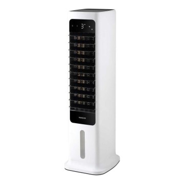Sencor - Pametni prenosni rashladivač vazduha 60W/230V Wi‑Fi beo + daljinski upravljač