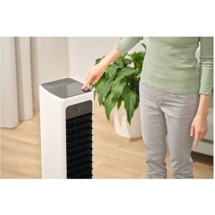 Sencor - Pametni prenosni rashladivač vazduha 60W/230V Wi‑Fi beo + daljinski upravljač