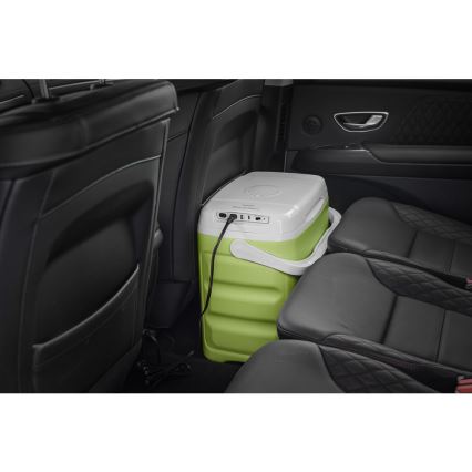 Sencor - Prenosni auto-frižider 30 l 55W/5V/12V/230V zelena/bela